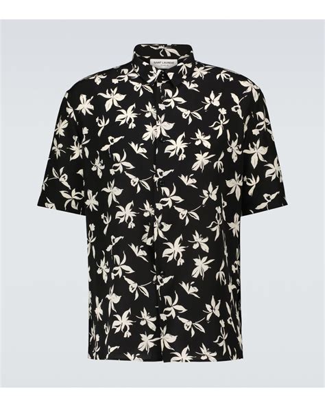 yves saint laurent men's short sleeve shirt|farfetch saint laurent shirts.